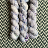 EXPLODING BLUEBERRIES -- Half-Skein -- Times Square sock yarn -- ready to ship