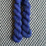 DON’T PANIC, PEACOCK -- Half-Skein -- Broadway sparkle sock yarn -- ready to ship