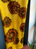 SUNFLOWERS -- hand-painted sock blank -- dyed to order yarn