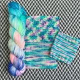 HIPPOCAMPUS -- Broadway sparkle sock yarn -- ready to ship