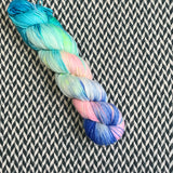 HIPPOCAMPUS -- Broadway sparkle sock yarn -- ready to ship