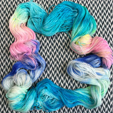 HIPPOCAMPUS -- Broadway sparkle sock yarn -- ready to ship