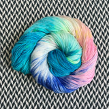 HIPPOCAMPUS -- Broadway sparkle sock yarn -- ready to ship