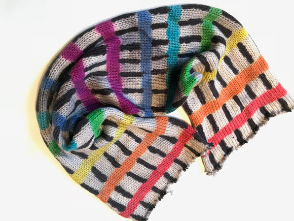 RAINBOW OPTICS -- hand-painted sock blank -- dyed to order yarn