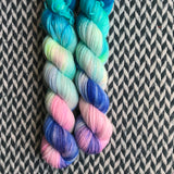 HIPPOCAMPUS -- Half-Skein -- Broadway sparkle sock yarn -- ready to ship