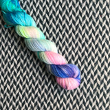 HIPPOCAMPUS -- Half-Skein -- Broadway sparkle sock yarn -- ready to ship