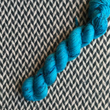 OCEAN FLOWER -- Half-Skein -- Broadway sparkle sock yarn -- ready to ship