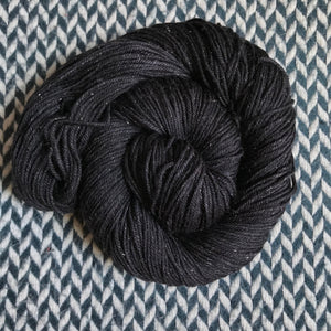 BLACKBIRD -- Tribeca sparkle DK yarn -- ready to ship