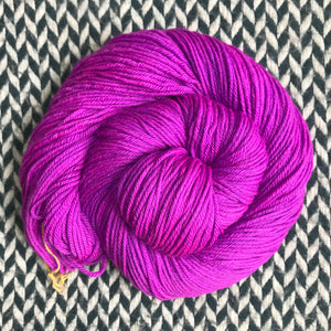 HIGHLIGHTER PURPLE -- dyed to order yarn