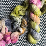 HOW DOES YOUR GARDEN GROW? -- Broadway sparkle sock yarn -- ready to ship