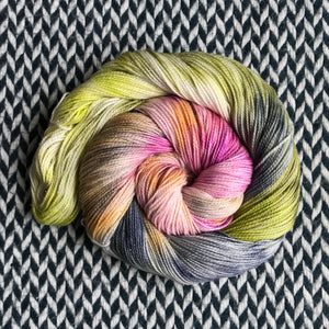 HOW DOES YOUR GARDEN GROW? -- Broadway sparkle sock yarn -- ready to ship