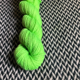HIGHLIGHTER GREEN -- Flushing Meadows bulky weight yarn -- ready to ship
