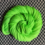 HIGHLIGHTER GREEN -- Flushing Meadows bulky weight yarn -- ready to ship