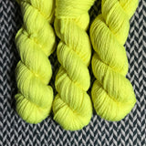HIGHLIGHTER YELLOW -- Flushing Meadows bulky weight yarn -- ready to ship