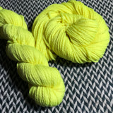 HIGHLIGHTER YELLOW -- Flushing Meadows bulky weight yarn -- ready to ship