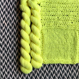 Highlighter Yellow -- mini-skein -- Times Square sock yarn -- ready to ship
