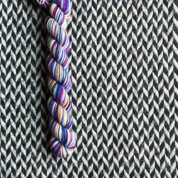 Dew Jewels -- mini-skein -- Times Square sock yarn -- ready to ship