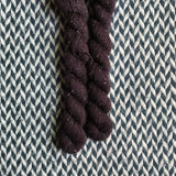 Espresso -- mini-skein -- Broadway sparkle sock yarn-- ready to ship