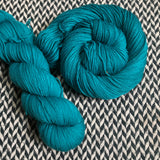 TEAL OWL -- Harlem merino/nylon sock yarn
