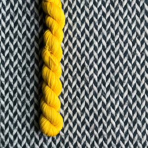 Golden Sun -- mini-skein -- Times Square sock yarn -- ready to ship