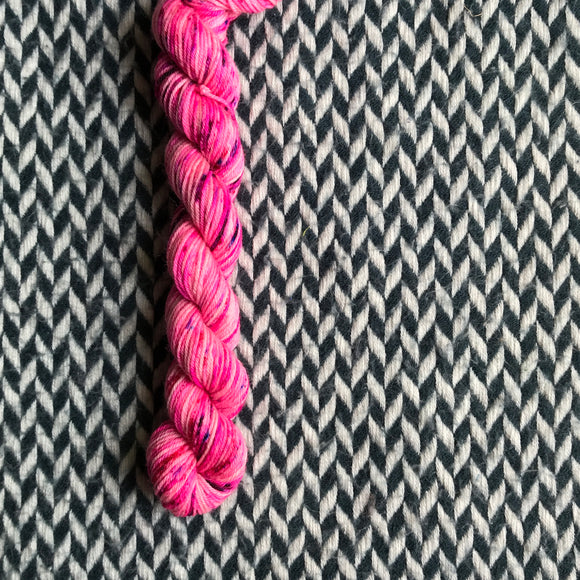 I'm a Barbie Girl -- mini-skein -- Times Square sock yarn -- ready to ship