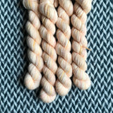 Just Peachy -- mini-skein -- Broadway sparkle sock yarn-- ready to ship