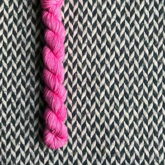 Raspberry Swirl -- mini-skein -- Harlem sock yarn -- ready to ship