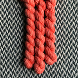 Salmon -- mini-skein -- Times Square sock yarn -- ready to ship