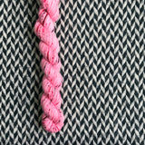 Souvenir T-Shirt Pink -- mini-skein -- Times Square sock yarn-- ready to ship