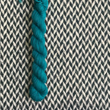 Teal Owl -- mini-skein -- Times Square sock yarn -- ready to ship