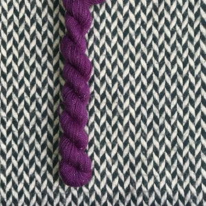 Velveteen -- mini-skein -- Broadway sparkle sock yarn-- ready to ship
