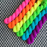 Highlighter Pack *6 Mini-Skein Set* -- Kew Gardens DK yarn -- ready to ship