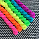 Highlighter Pack *6 Mini-Skein Set* -- Times Square sock yarn -- ready to ship