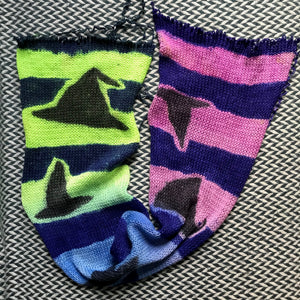 BEWITCHED -- hand-painted sock blank -- dyed to order