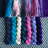 Costume Change *7 Mini-Skein Set* -- Kew Gardens DK yarn -- ready to ship