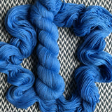 BLUE OF MY OBLIVION -- Broadway sparkle sock yarn -- ready to ship