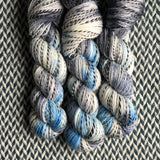 SHADOWBOXER BABY -- Wave Hill zebra fingering yarn -- ready to ship