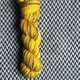 SLOW LIKE HONEY -- Wave Hill zebra fingering yarn -- ready to ship