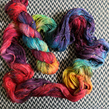 DUSK RAINBOW -- dyed to order yarn -- choose your yarn base