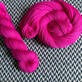 ACID PINK -- dyed to order -- choose your yarn base