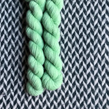 Pale Green -- mini-skein -- Times Square sock yarn-- ready to ship