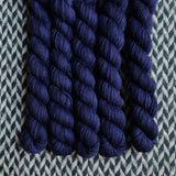 Navy Storm -- mini-skein -- Times Square sock yarn-- ready to ship