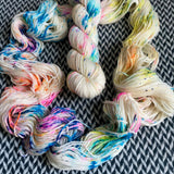 THE COLOR PARROT -- Brooklyn Bridge merino worsted weight yarn-- ready to ship