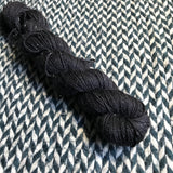 BLACKBIRD -- Half-Skein -- Broadway sparkle sock yarn -- ready to ship