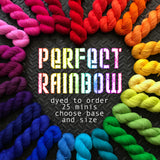 Perfect Rainbow *25 Mini-Skein Set* -- dyed to order -- choose your base