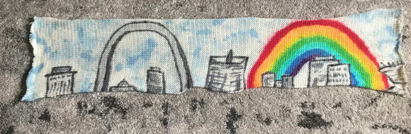 CITY or LANDSCAPE (choose your city/scenery)-- hand-painted sock blank -- dyed to order yarn